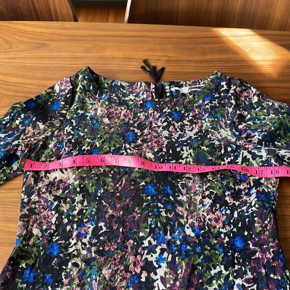 Tracy Reese cropped floral silk blouse size M - Picture 6 of 8